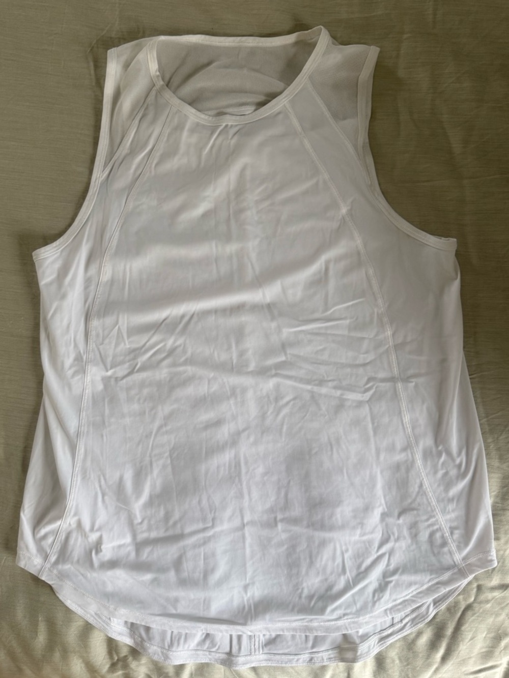 Lululemon Sculpt Tank- White- Size 8
